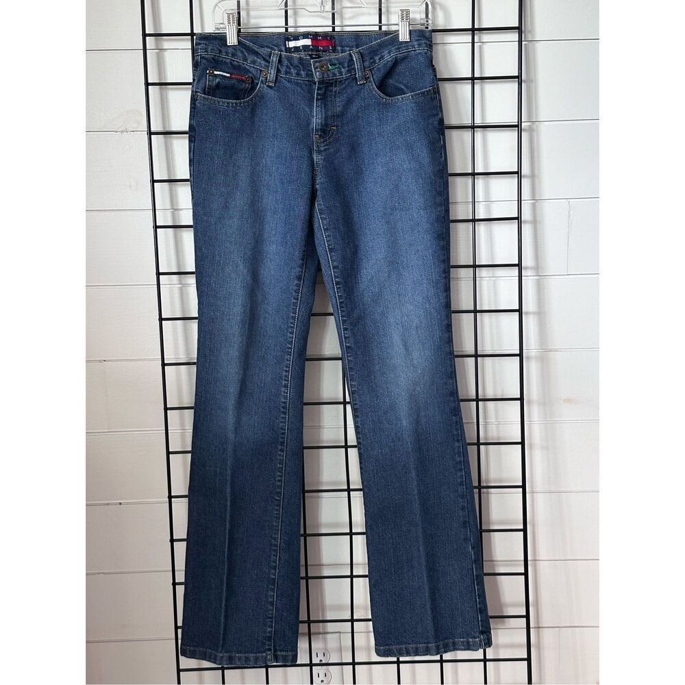 VTG Tommy Hilfiger Midrise Straight Leg Jeans Womens 7 Blue Medium Wash 90s